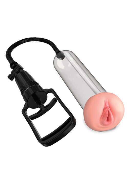 Bomba -up con una boquilla de una vagina femenina
